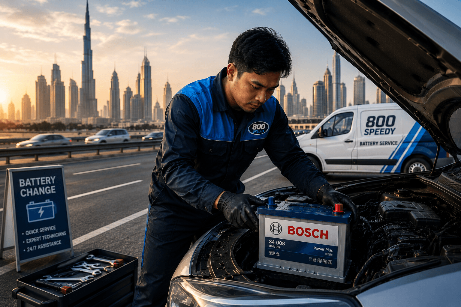 Car Battery Change Dubai — Fast On-Site Replacement Service